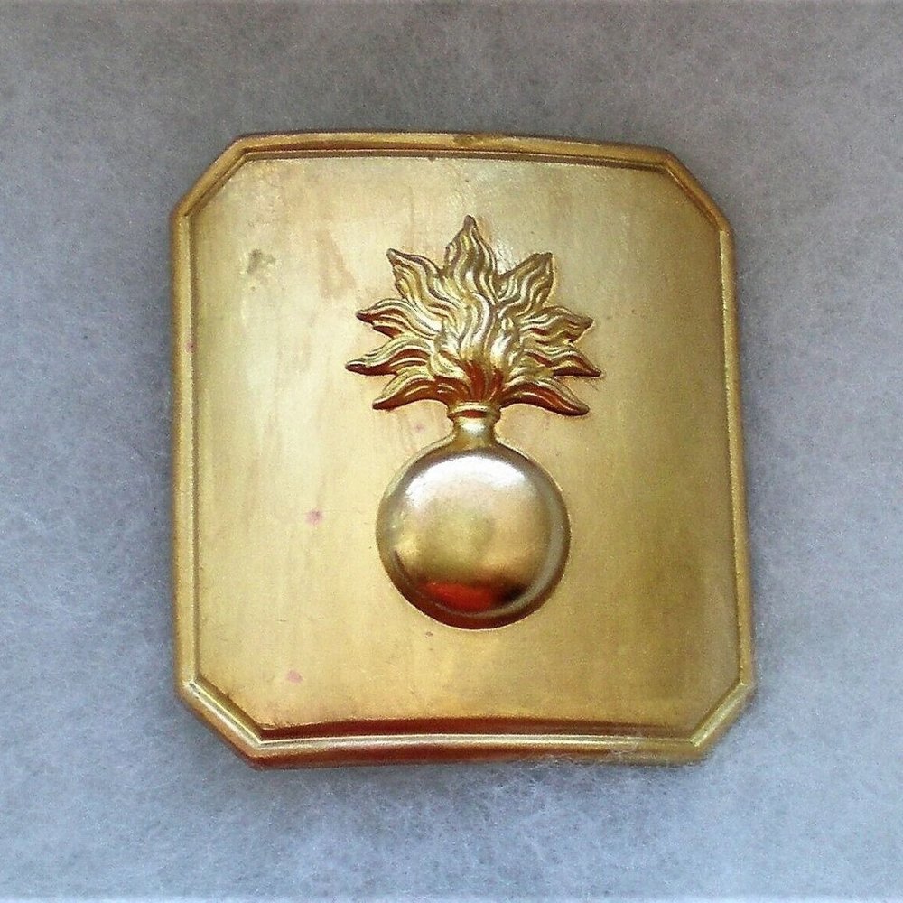 NEW OLD STOCK Brass H. Lasser Paris Military School Of Saint Cyr Belt Buckle